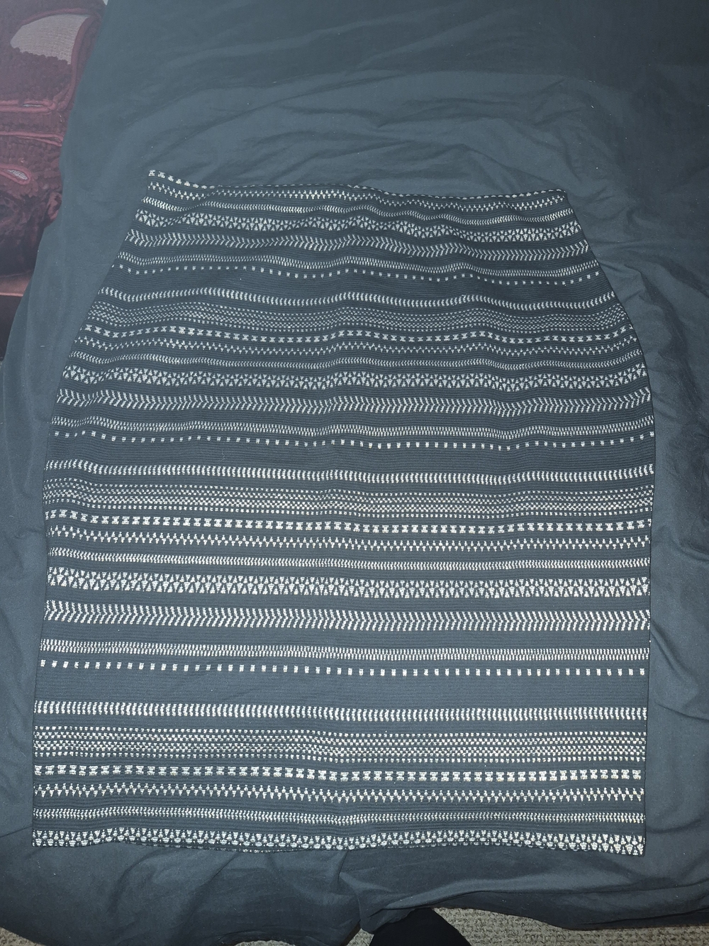 NWT Express Black and White Striped Pattern Pencil Skirt